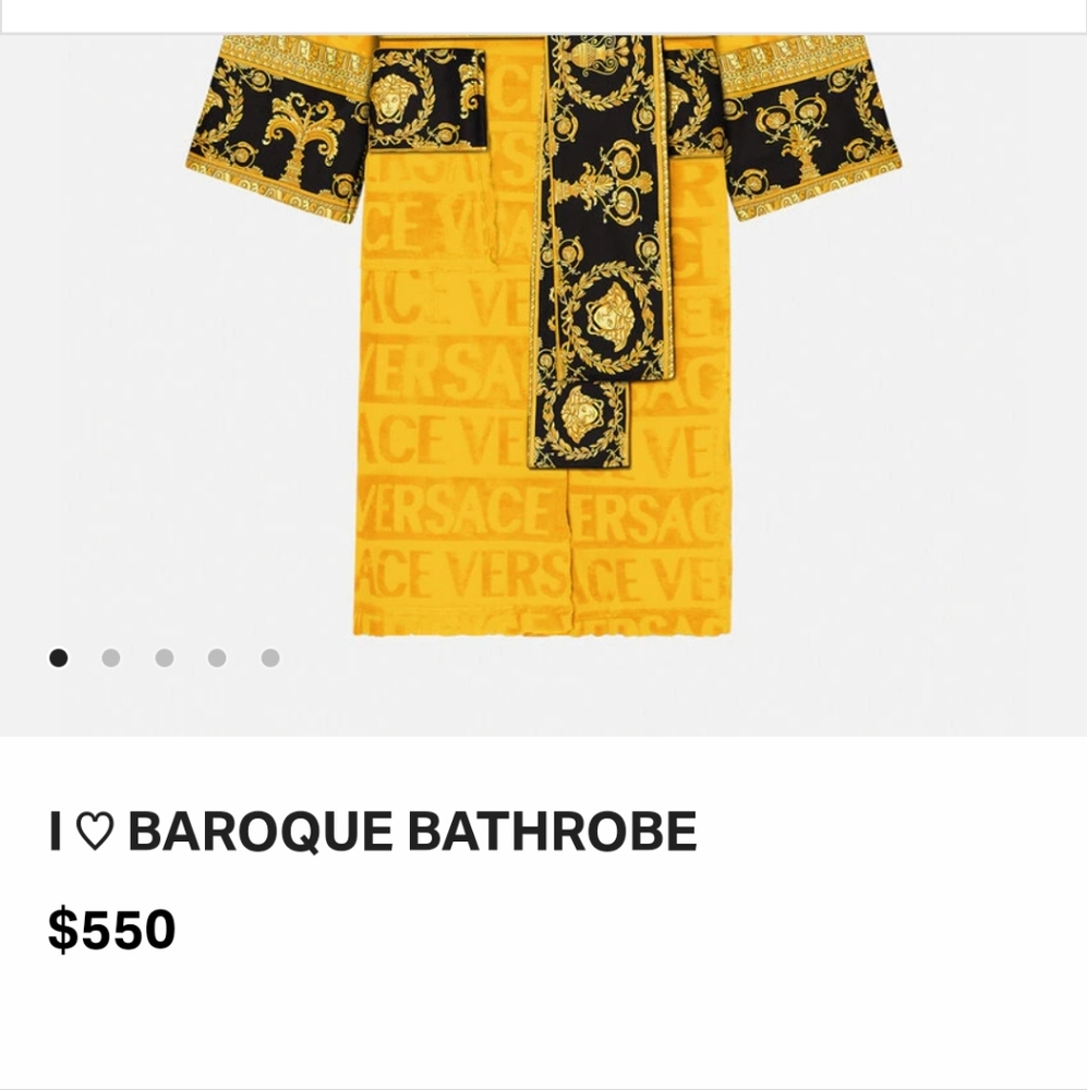 Versace bathrobe